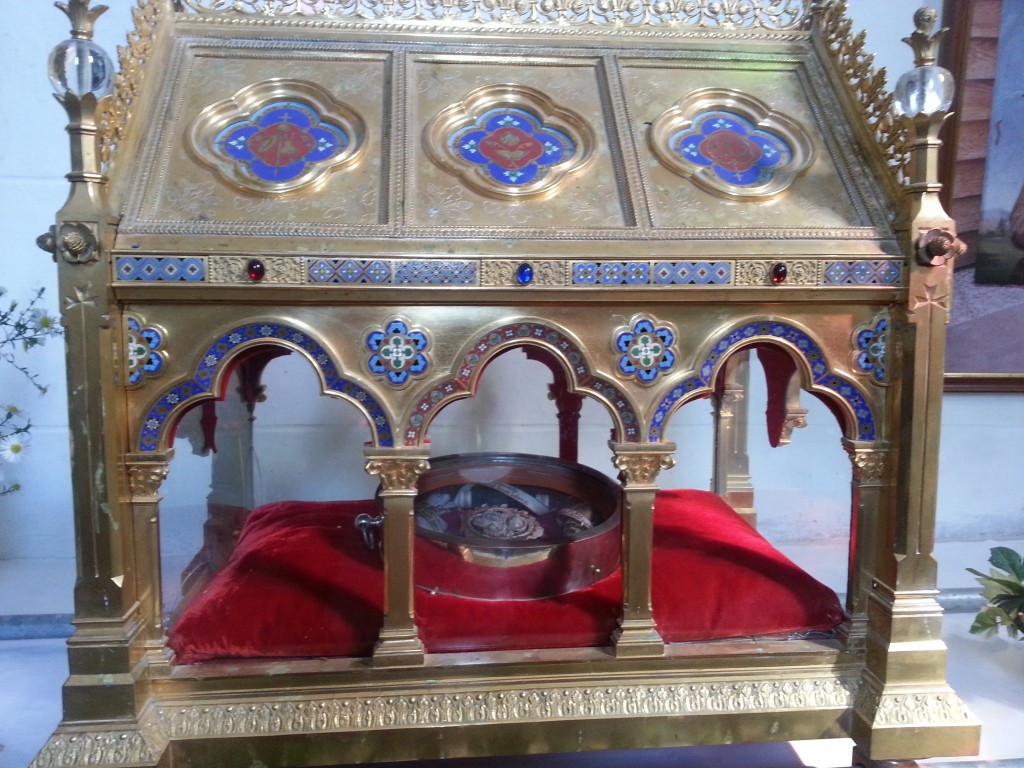 Reliquaire de Saint Benoît-Joseph Labre conservé dans l’église paroissiale de Marçay
