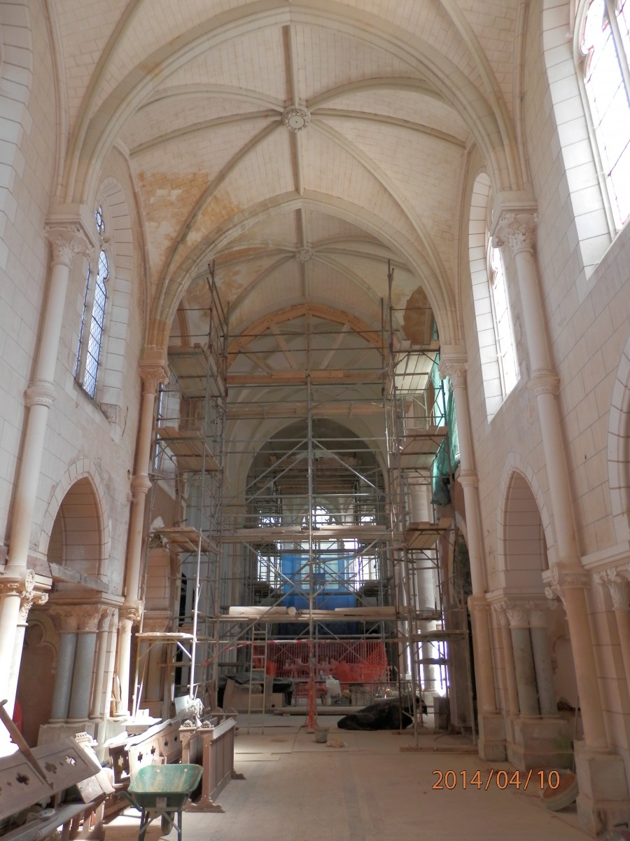 Restaurations de l'intérieur de la basilique