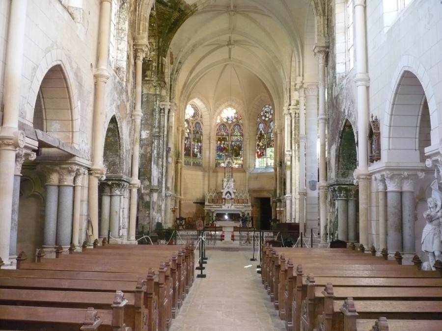 La basilique avant les restaurations menées par Jean-Denis Touzot